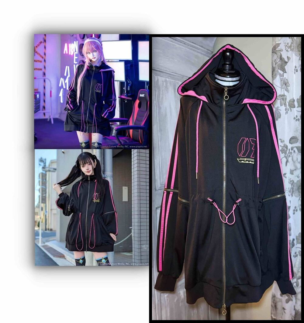 Listen Flavor Megurine Luka Jersey Hoodie J Fashion Vocaloid Anime Jirai Kei